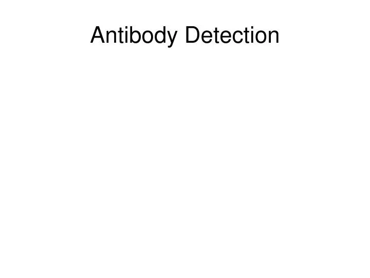 antibody detection