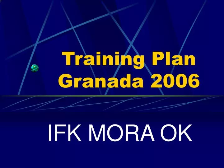 training plan granada 2006