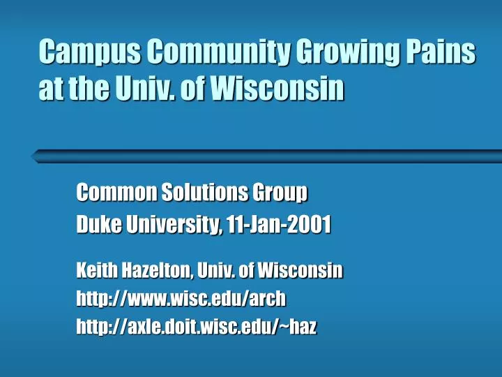 campus community growing pains at the univ of wisconsin