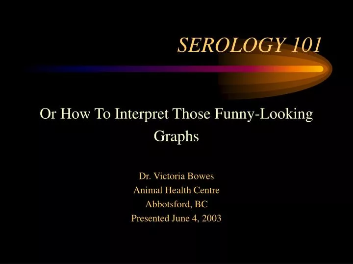 serology 101