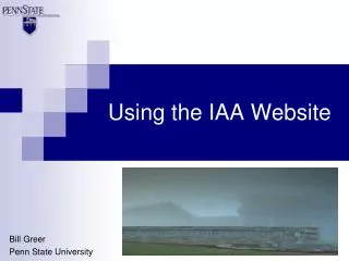 Using the IAA Website