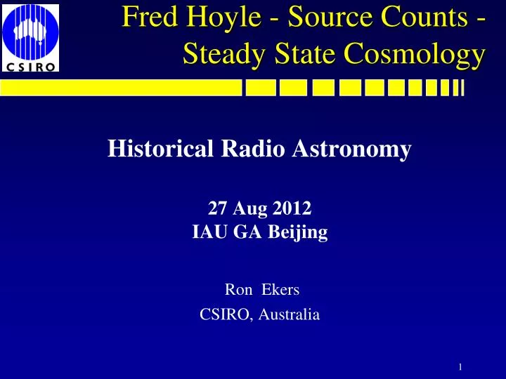 fred hoyle source counts steady state cosmology
