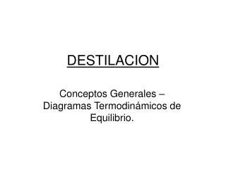 destilacion
