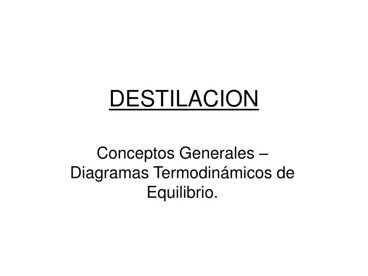 destilacion