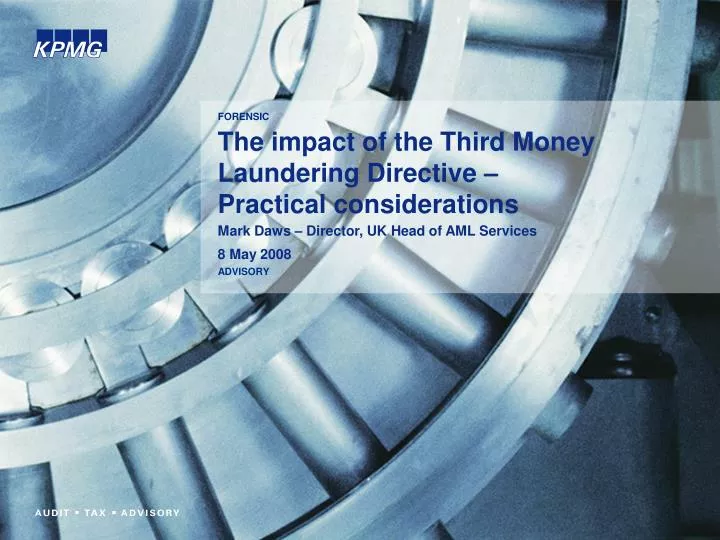 the impact of the third money laundering directive practical considerations