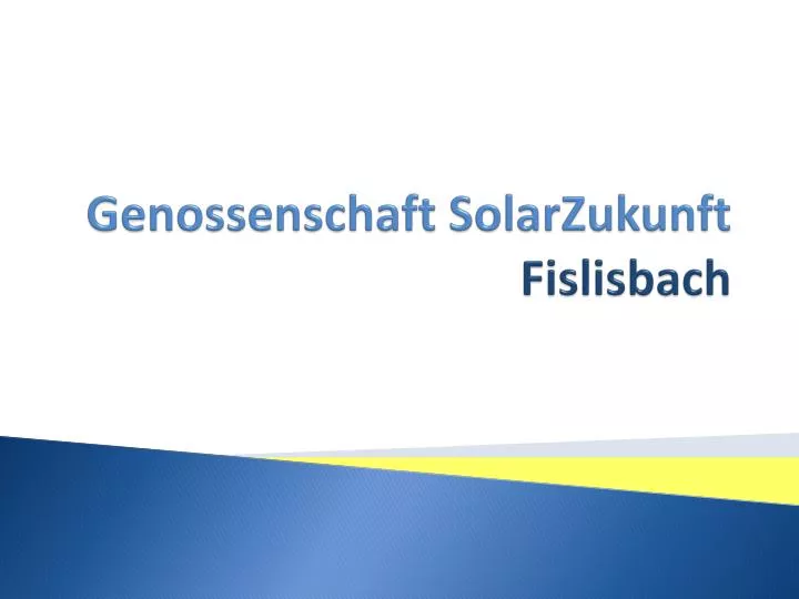 genossenschaft solarzukunft fislisbach