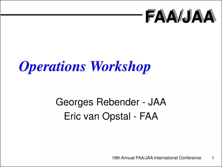 operations workshop