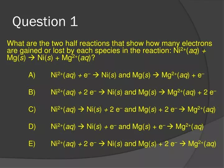 question 1