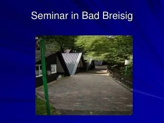 seminar in bad breisig