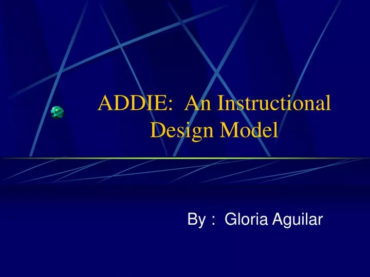 addie an instructional design model