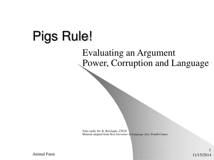 pigs rule