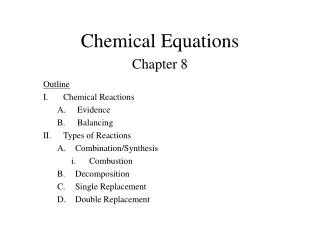 Chemical Equations