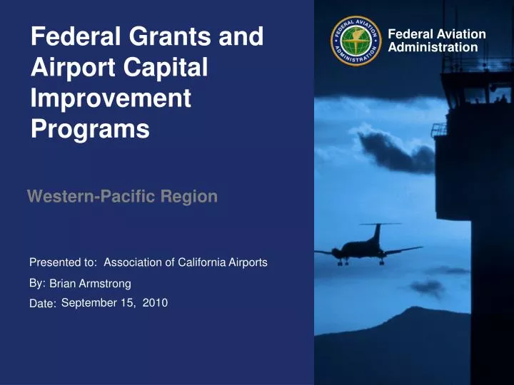 federal grants and airport capital improvement programs