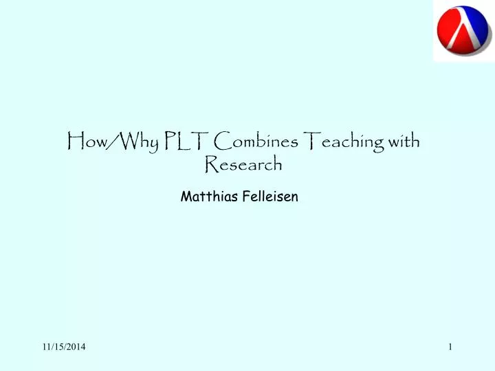 how why plt combines teaching with research