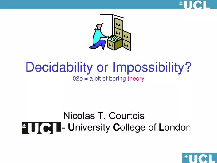 decidability or impossibility 02b a bit of boring theory