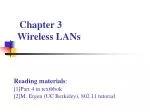 Chapter 3 Wireless LANs - slide 1