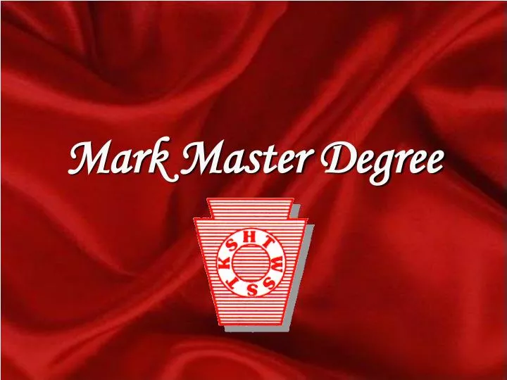 mark master degree