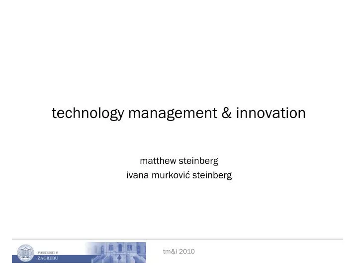 technology management innovation