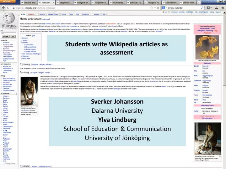 students write wikipedia articles as assessment