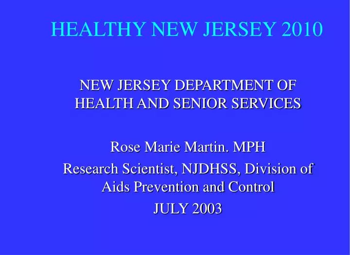 healthy new jersey 2010