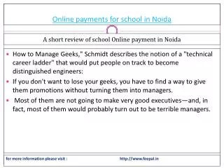 Easy ways to get information about online payment for school