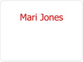mari jones