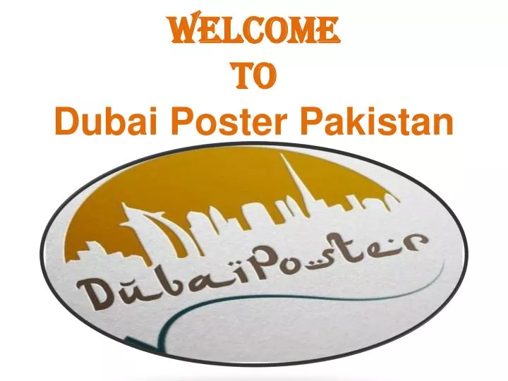 welcome to dubai poster pakistan