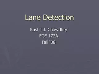 Lane Detection
