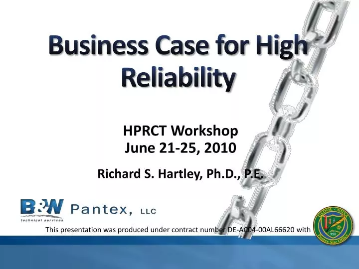 business case for high reliability
