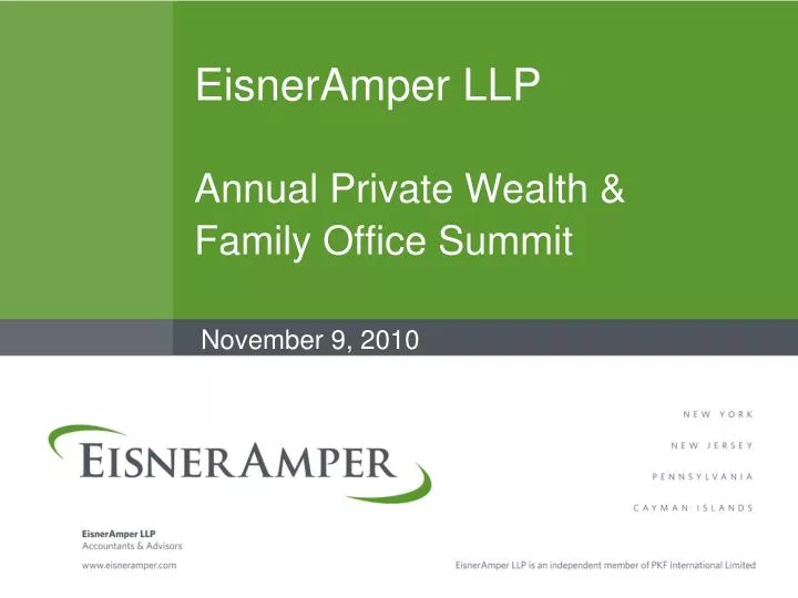eisneramper llp annual private wealth family office summit