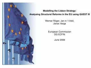 Modelling the Lisbon Strategy: Analysing Structural Reforms in the EU using QUEST III