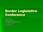 Agricultural Border Security and Trade Relations Conference - slide 1