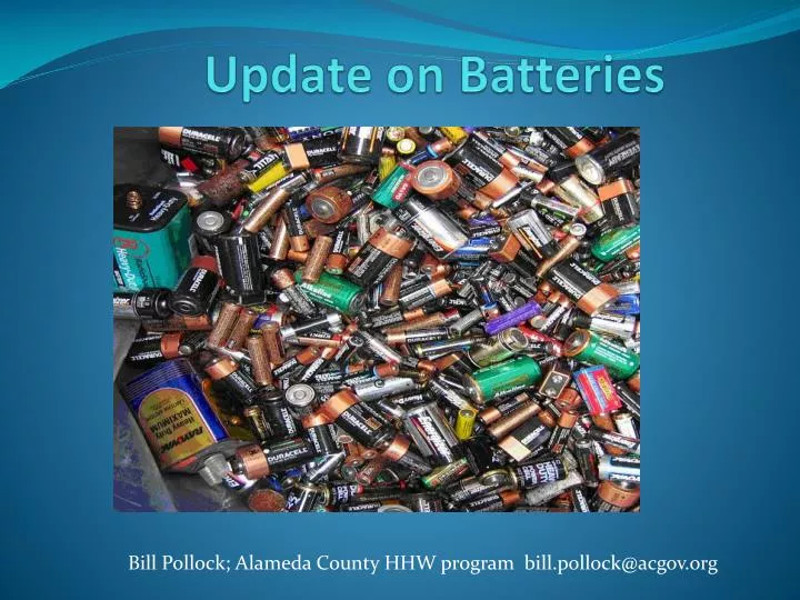 update on batteries