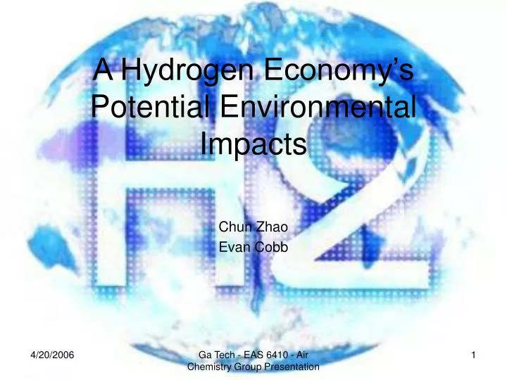 a hydrogen economy s potential environmental impacts