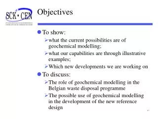 Objectives