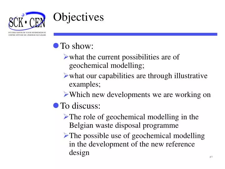 objectives