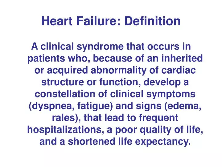 heart failure definition