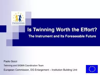 Is Twinning Worth the Effort? The Instrument and Its Foreseeable Future