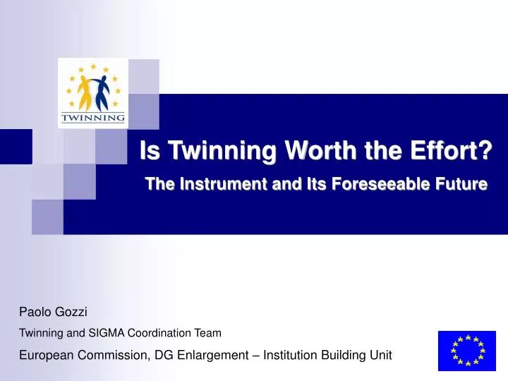 is twinning worth the effort the instrument and its foreseeable future