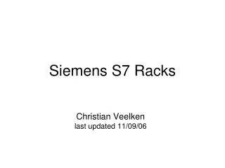 Siemens S7 Racks