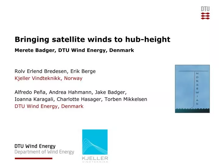 bringing satellite winds to hub height