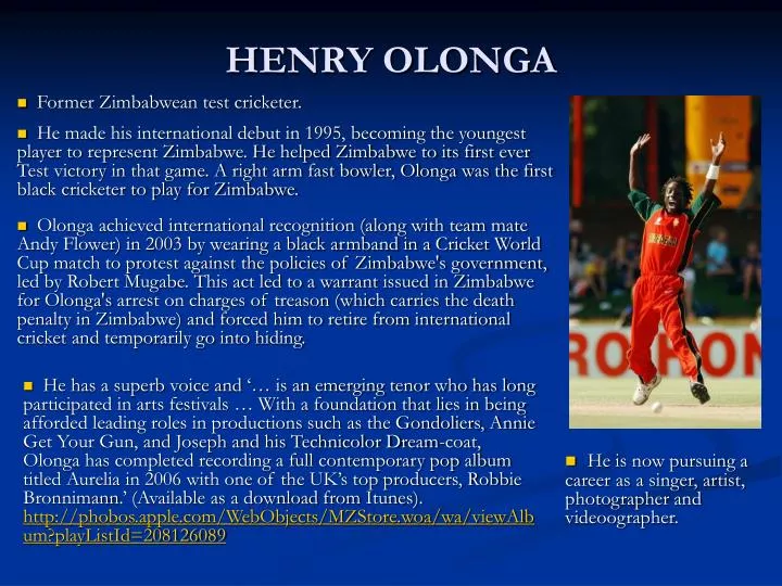 henry olonga