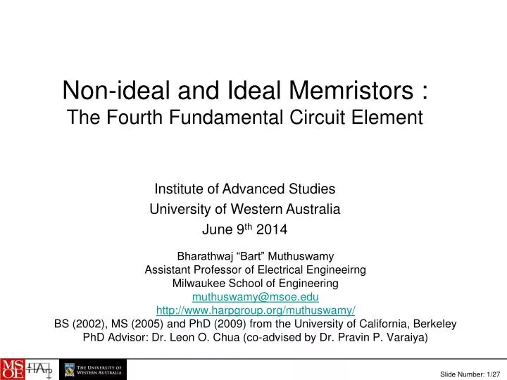non ideal and ideal memristors the fourth fundamental circuit element