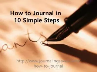 How to Journal in 10 Simple Steps