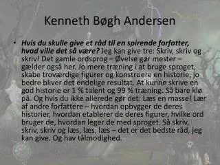 kenneth b gh andersen