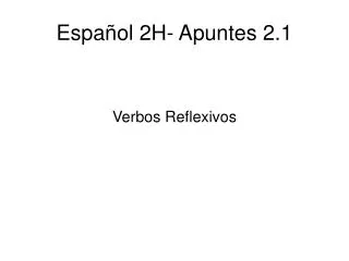 espa ol 2h apuntes 2 1