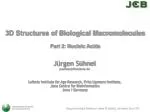 3D Structures of Biological Macromolecules Part 2: Nucleic Acids - slide 1