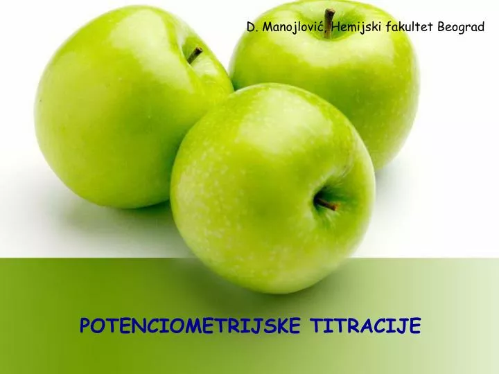 potenciometrijske titracije