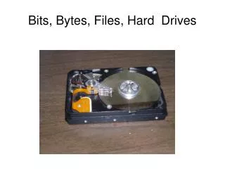 Bits, Bytes, Files, Hard Drives