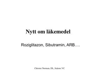 nytt om l kemedel